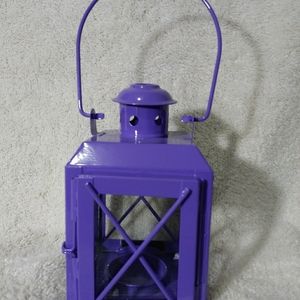 Purple Railway Candle Lamp